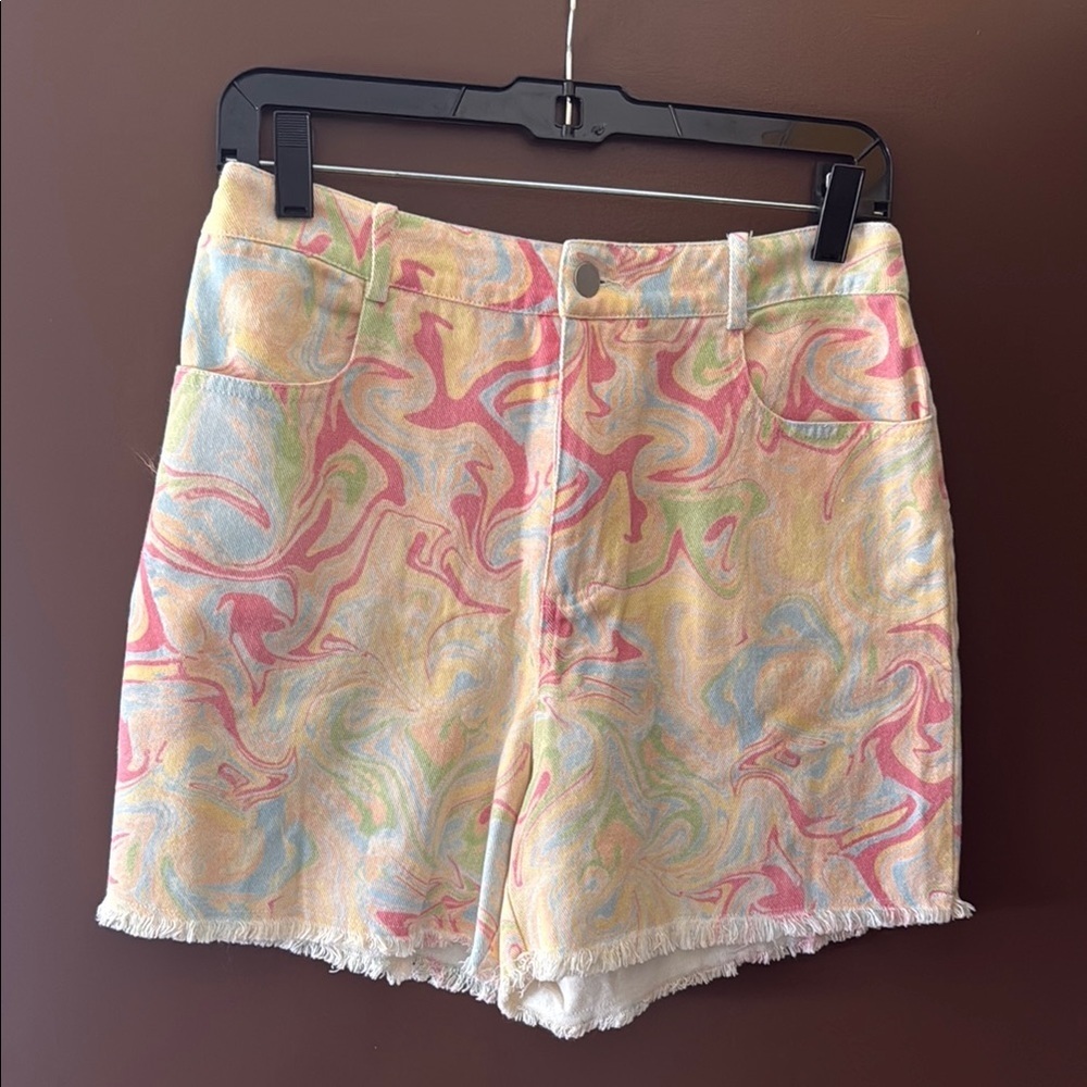 LE LIS Collection Multicolored 100% Cotton Shorts